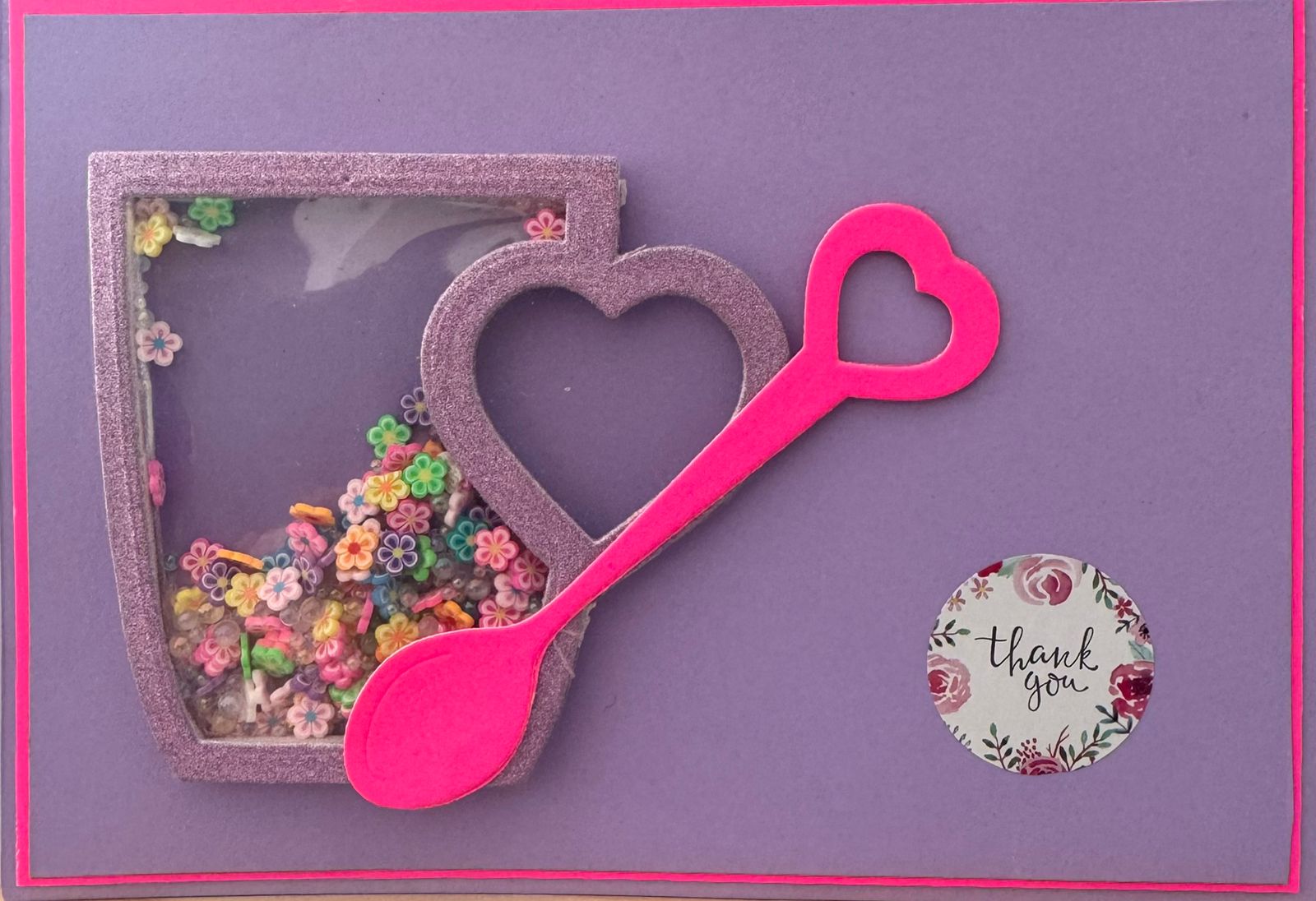 Pink Spoon Shaker