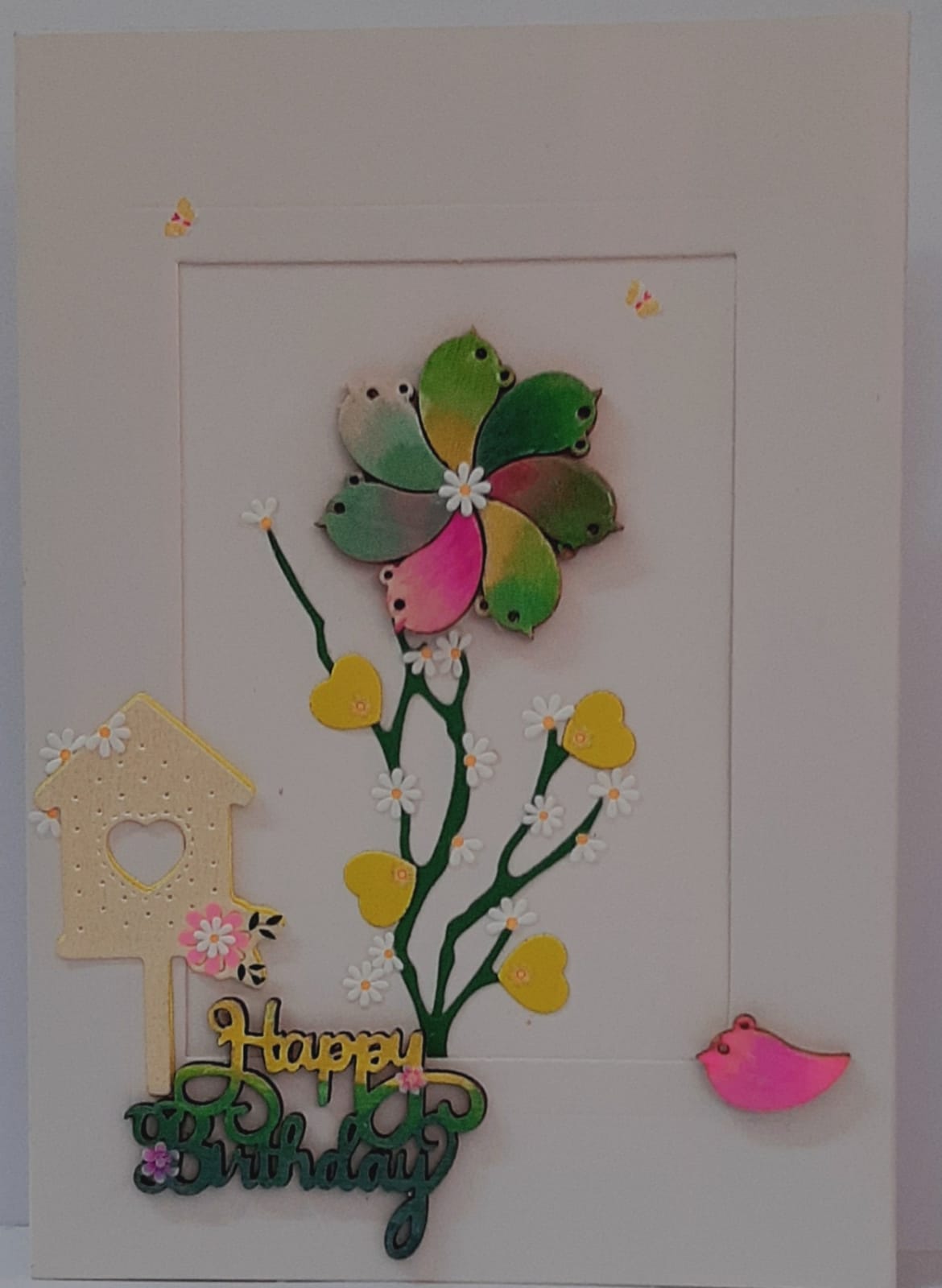 Flowers & Birdhouse