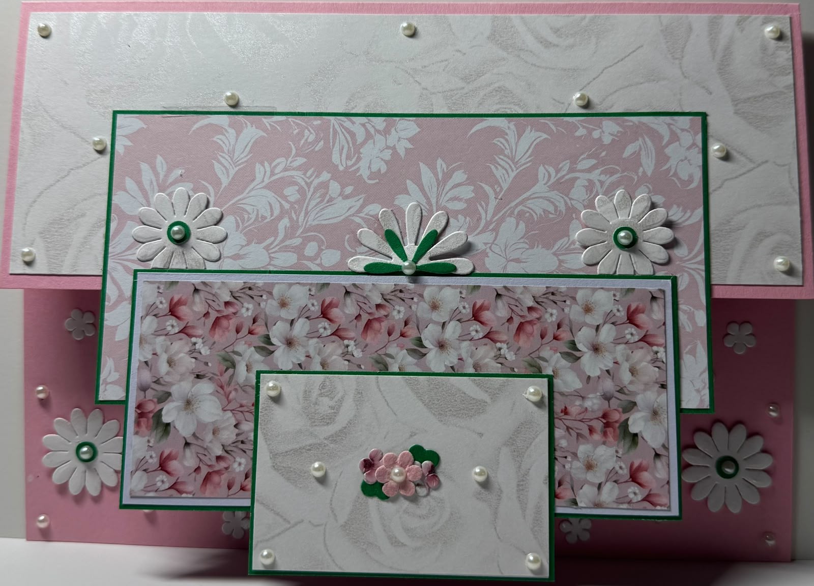 Pink and Green Floral A5